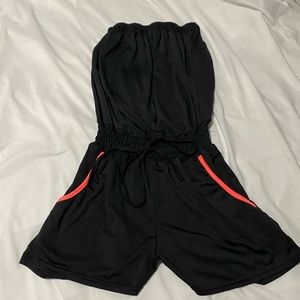 Strapless beachwear short romper size M